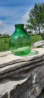 16" Vintage Pickles Glass Container Vase Jar, Storage Glass Container, Green Pickles Glass Vase, Modern Antiques - Etsy