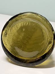 Vintage Empoli Italy Wave Genie Olive Green Bottle Decanter w Stopper 22” | eBay