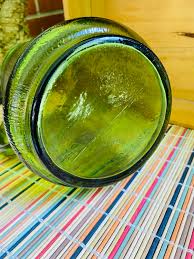 Anchor Hocking Pagoda Pitcher in Avocado Green Glass Bamboo Design - Etsy