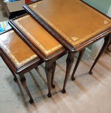 1940 English Mahogany Nesting Table Stack Set of 3 | eBay