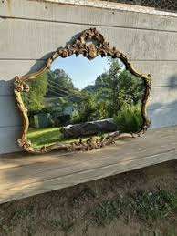 Large Antique Wood Mirror | eBay