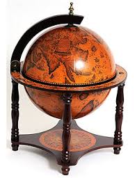 Old World Tabletop Globe Mini-Bar | Nautical Luxuries