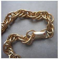 Coro Necklace Tassel Chain Gold Tone Vintage Crimped Beads Balls. For Sale at Ruby Lane