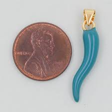 18K Gold Filled Italian Horn Pendant,italian Horn Charm ...