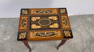 1960s Italian Inlaid Small Side Table With Music Box For ...