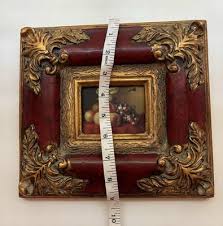 1940's Gilded Ornate Frame, Oil Painting , Still Life Fruit Painting On Board | eBay