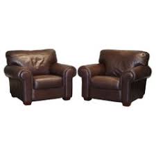 Pair of Brown Leather Laura Ashley Burlington Armchairs Matching Sofa Available at 1stDibs | laura ashley burlington leather armchair, laura ashley burlington chair, laura ashley leather armchair