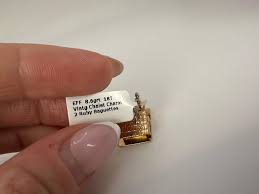 Vintage Chalet Charm pendant with natural rubies RARE find ...