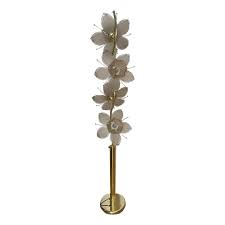 Italian Lotus Flower Lamp | Chairish