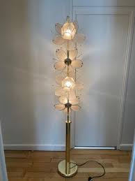 Italian Lotus Flower Lamp for sale at Pamono
