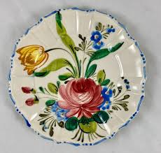 Italian Renaissance Revival Faïence Nove Rose Floral Plates, Set of Eight at 1stDibs | nove italy