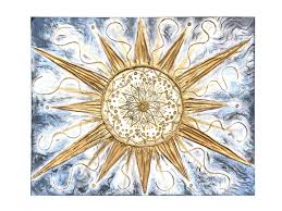 Golden Mandala Sun Painting: Textured 3D Boho Wall Art on ...