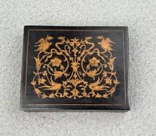 Marquetry Box In Antique Wooden Boxes for sale | eBay
