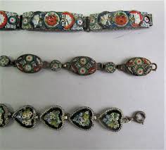 Fine Set of 3 Antique ITALIAN MICROMOSAIC Jewelry Bracelets ...