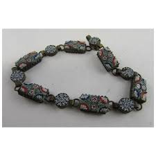100 Year Old Micro Mosaic Bracelet. For Sale at Ruby Lane