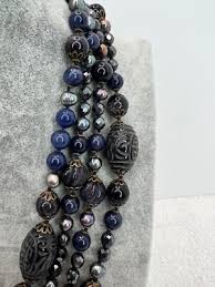 Vintage Ladybeads Inc. Denise Adamany 4 Strand Beaded - Pearl Necklace | eBay