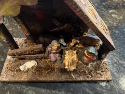 Vintage Hand Made Italian Nativity Set Christmas Stable Manger | eBay