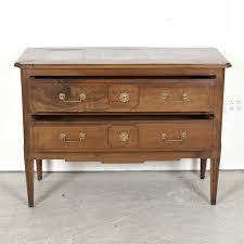 Early 19th Century French Louis XVI Style Two Drawer Walnut ...