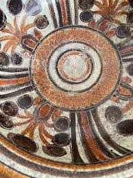 Stylish Italian Large Salad or Pasta Bowl With Floral Motifs ...