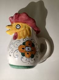 Orvieto Ceramic Handpainted Signed Rooster Italy Small ...