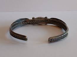 VINTAGE TINY WRIST NAVAJO INDIAN SILVER TURQUOISE CUFF BRACELET | eBay