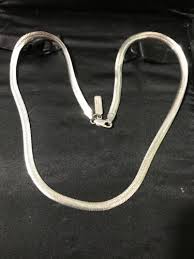 sterling silver 18” herringbone necklace | eBay