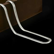Elegant 925 Sterling Silver New Fashion Jewelry Snake Chain ...