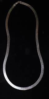 Vintage Silver Herringbone Chain - Etsy