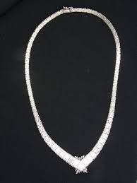 ESTATE 50's FINE ITALIAN FLOWER ACCENT STERLING NECKLACE ...