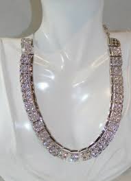 NIB Swarovski Swan Crystal Link Collar style Silver tone ...