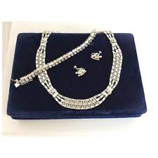 The Diamond Look Kramer of New York Parure in Original Box ...