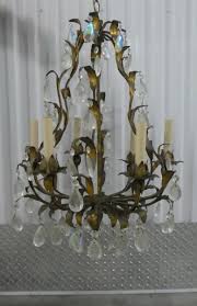 VINTAGE RUSTIC ITALIAN GILT TOLE CHANDELIER | eBay