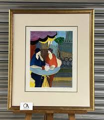Itzchak Tarkay, Two Women At Cafe, Hand Signed Ltd Edition, 67/350 Serigraph | eBay
