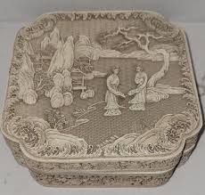 Vintage, Ivory Dynasty Ming Reproduction 17th Century Carved ...