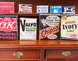 1940s Dollhouse Laundry / Bathroom Items Including Soap, Starch, Dishwashing Powder and Bleach 1:12 Scale - Etsy