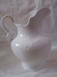 Vintage Semi Vitreous Porcelain Water Pitcher - Etsy