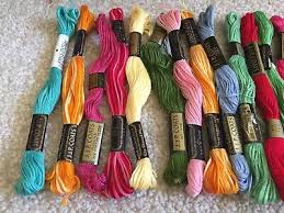 50 Skeins J&P Coats Embroidery Floss Thread Variety of ...