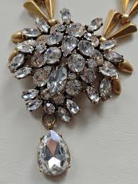 Vintege Signed NWT J. CREW Crystal Chevron-link Necklace - Etsy