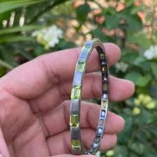 Peridot Bangle\silver Plated Peridot Bangle\wide Cuff Adjustable Bracelet\peridot Bangle\gift for Her\women's Bangle - Etsy UK