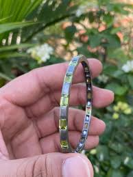 Peridot Bracelet- Cuff Bracelet- Peridot Jewelry- Gift for Her- Unique Jewelry- Peridot Bangle- Green Gemstone- August Birthstone - Etsy UK