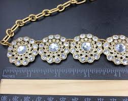 Stunning J Crew Statment Necklace Clear Sparkly Rhinestones ...