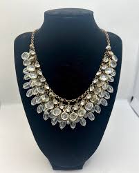 Gold Beaded Cluster Necklace - Etsy