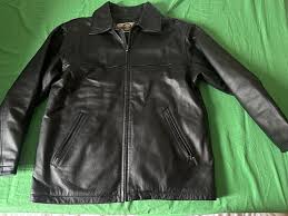 Classic North End Mens M Medium Black Leather Jacket All ...