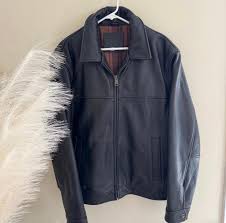 Dockers Black Original heavy Leather Jacket | Mercari