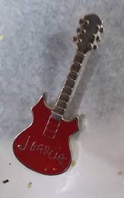 J. Garcia Red Enamel Tie Tack Hat Label Collectors Pin ...