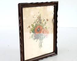 PRINT Flowers J.L. Prevost Mid Century Wood Frame Mad Men Eames Rare Botany Greenhouse Cottage Chic Lithograph Theheartthehome 23 - Etsy