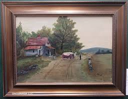 Pennsylvania Farm Scene by E D Prout (1910) Oil on Canvas | eBay