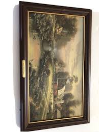 Thomas Kinkade's “Sunset at Riverbend Farm” framed canvas ...