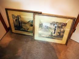Framed Matted Under Glass Imaginary Landscape Ver. 1 And Ver ...