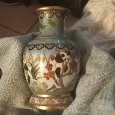 Art | Vtg Chinese Cloisonne Panda Vase | Poshmark